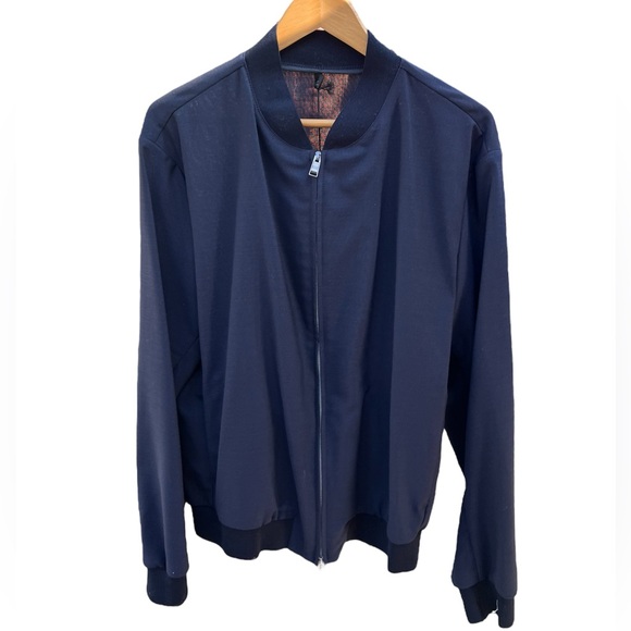 Hugo Boss Navy Slim Fit Nolwin Bomber Jacket